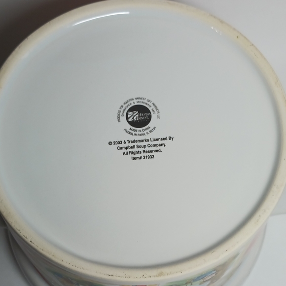 Vintage Set of Two 2003 Campbell's Cups Handled Bowl with Lid - Picture 4 of 5